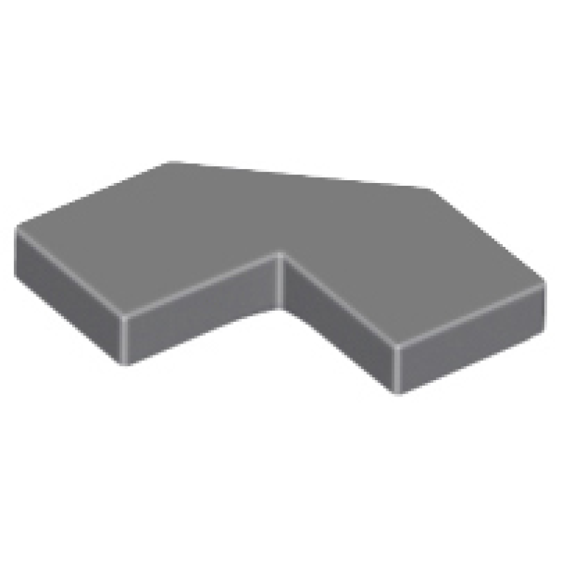 Tegel, Aangepast 2x2 met uitgesneden hoek Dark Bluish Gray